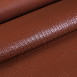 Кусок кожи коричневый STAMP CROCO 1,4-1,6 мм